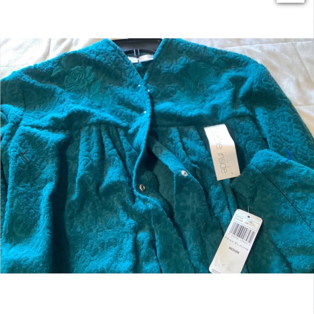 Miss Elaine Teal Robe - Picture 8 of 10